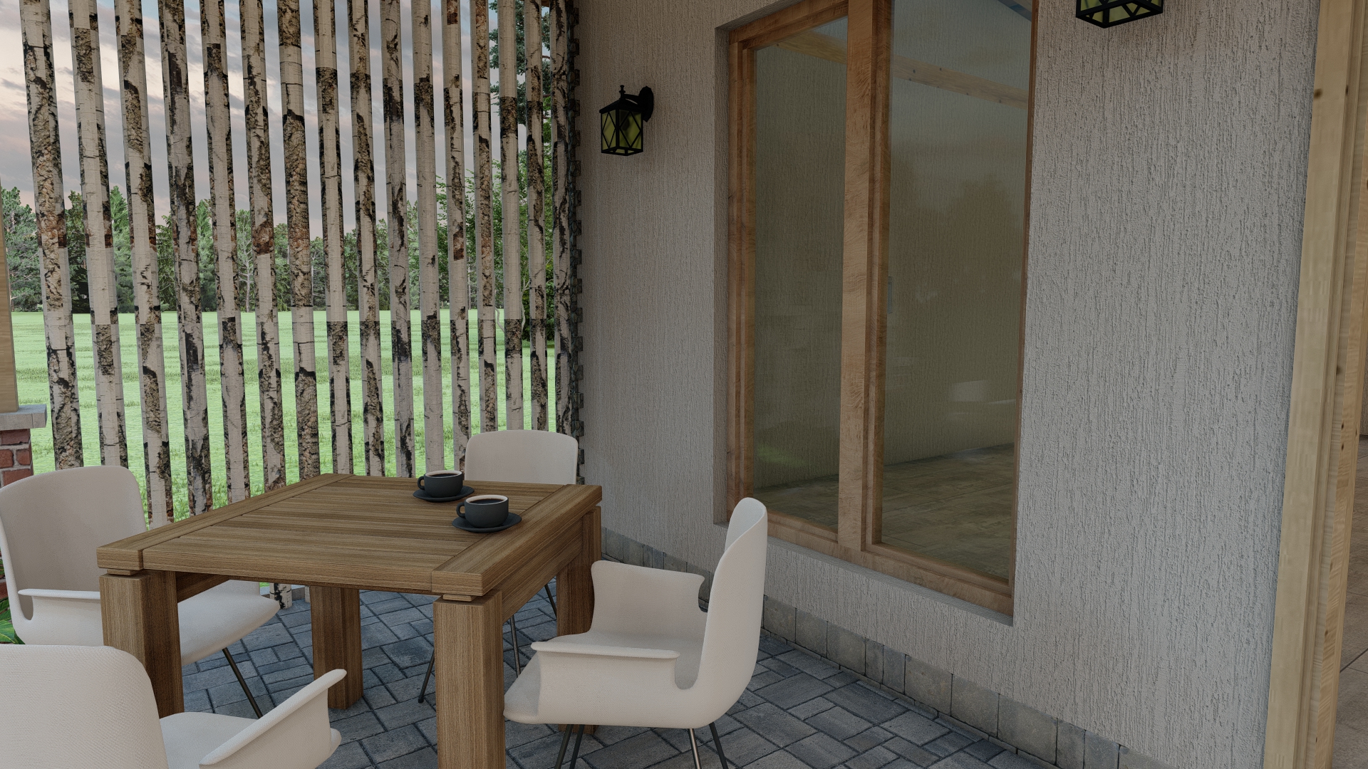 Summer house and garage